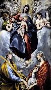 GRECO, El The Virgin and Child with St Martina and St Agnes china oil painting artist